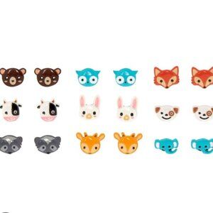 25 Girls Pierced Earrings in Case